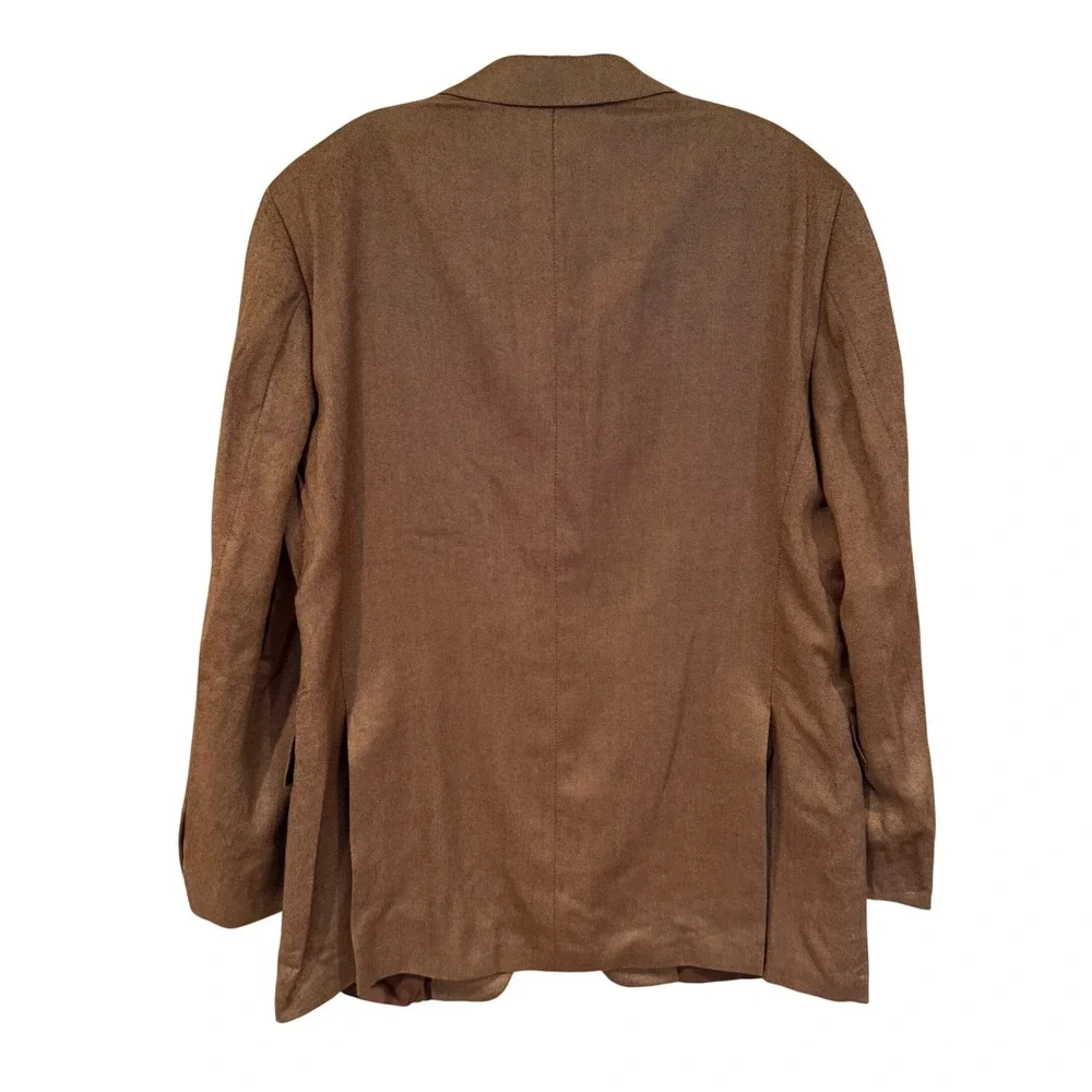 Arnold‎ Brant Classic Bamboo Blazer Sport Coat Men's 42R Brown Business Casual